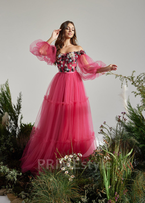 Kvetované šaty na svadbu RS918