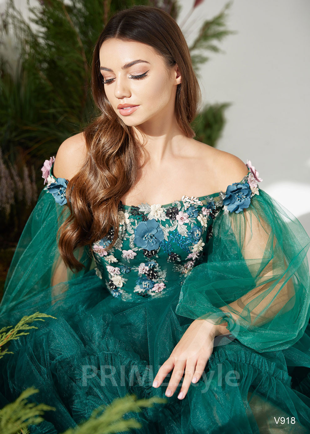 Kvetované šaty na svadbu RS918