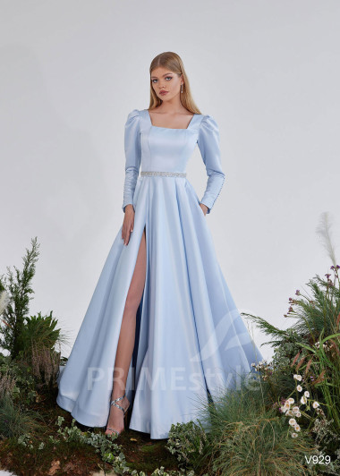 Saténové šaty na svadbu RS929