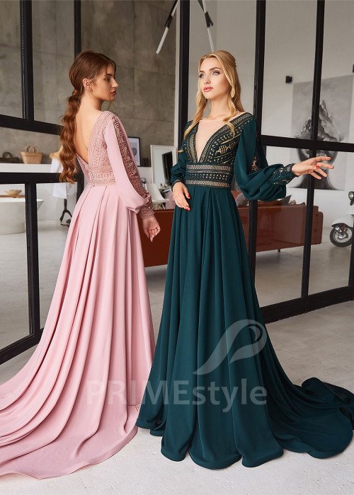 Elegantné večerné šaty RC2100