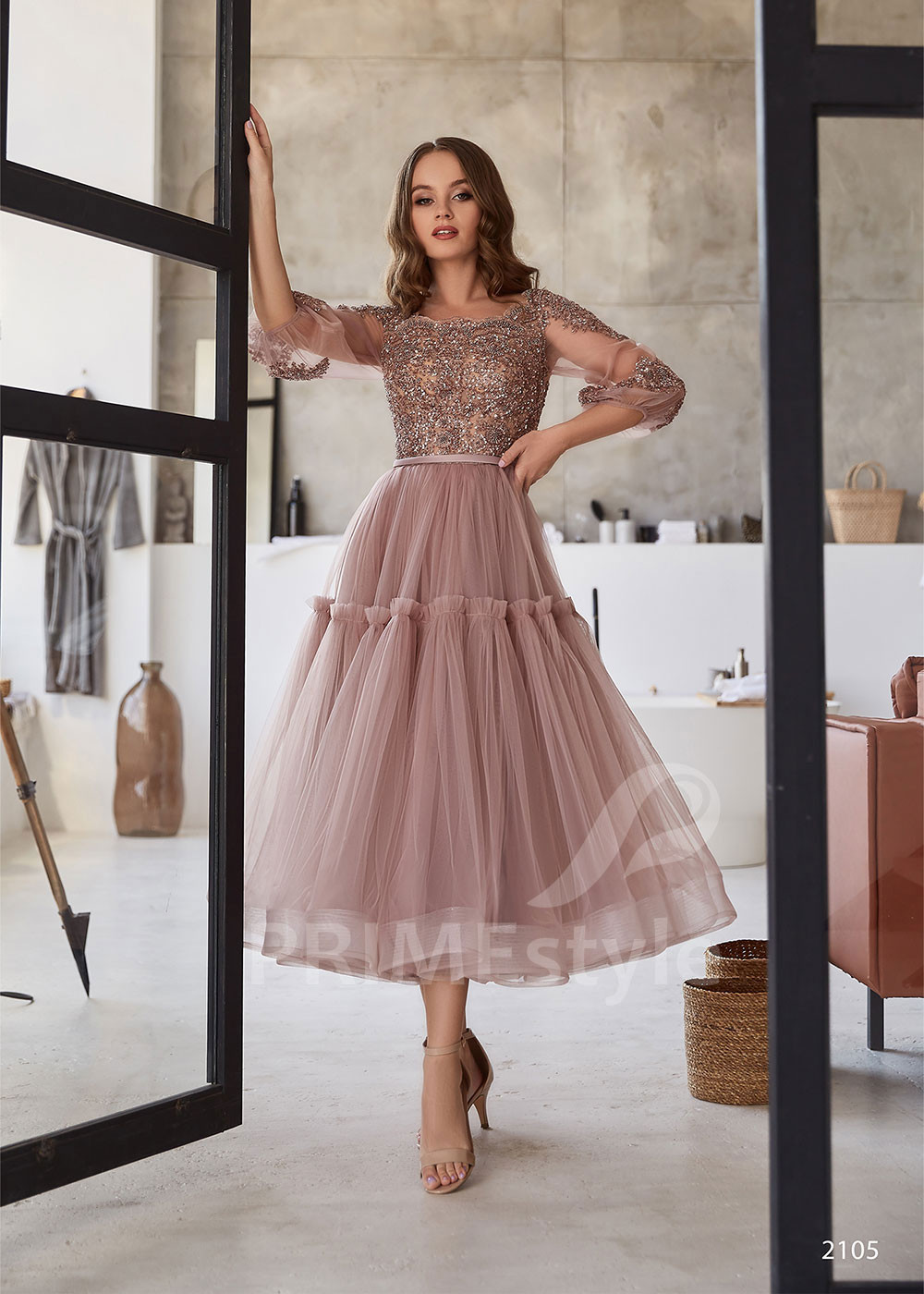 Tylové šaty pre družičky RC2105