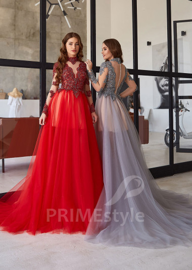 Čipkované šaty na ples RC2120