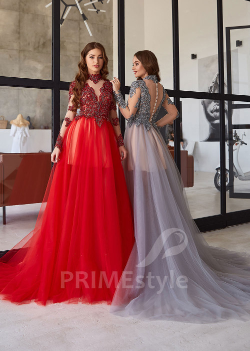 Čipkované šaty na ples RC2120