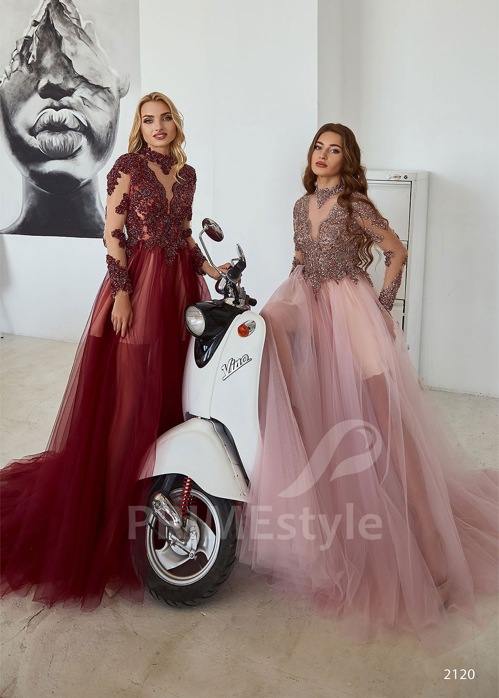 Čipkované šaty na ples RC2120