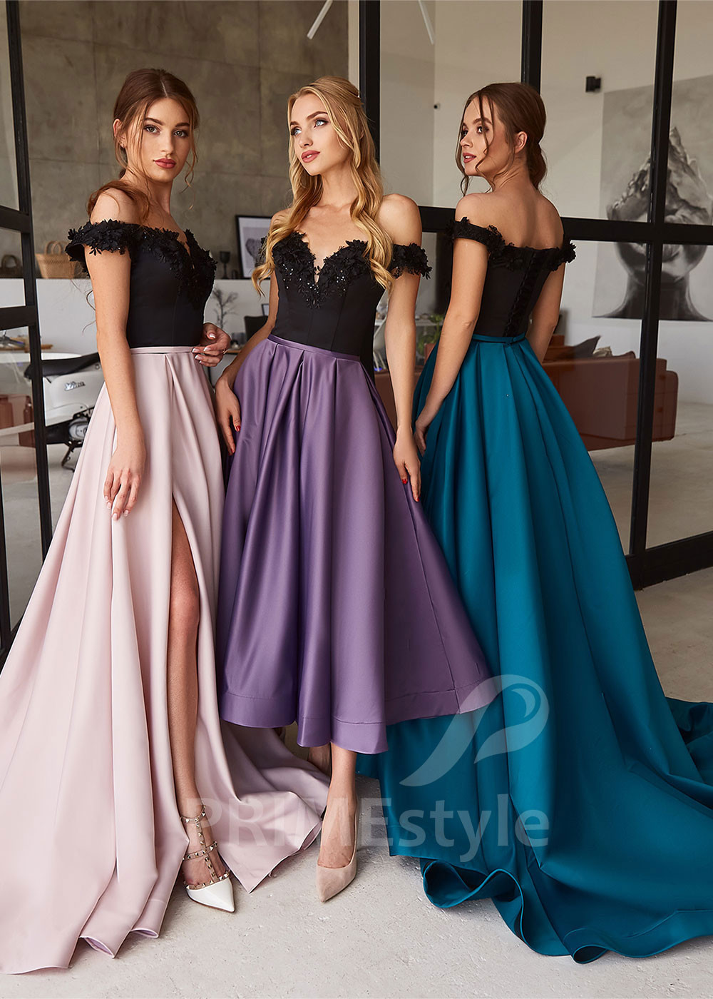 Saténové šaty na svadbu RC2131