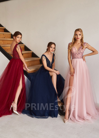 Čipkované šaty na ples RC2133 - primestyle.sk