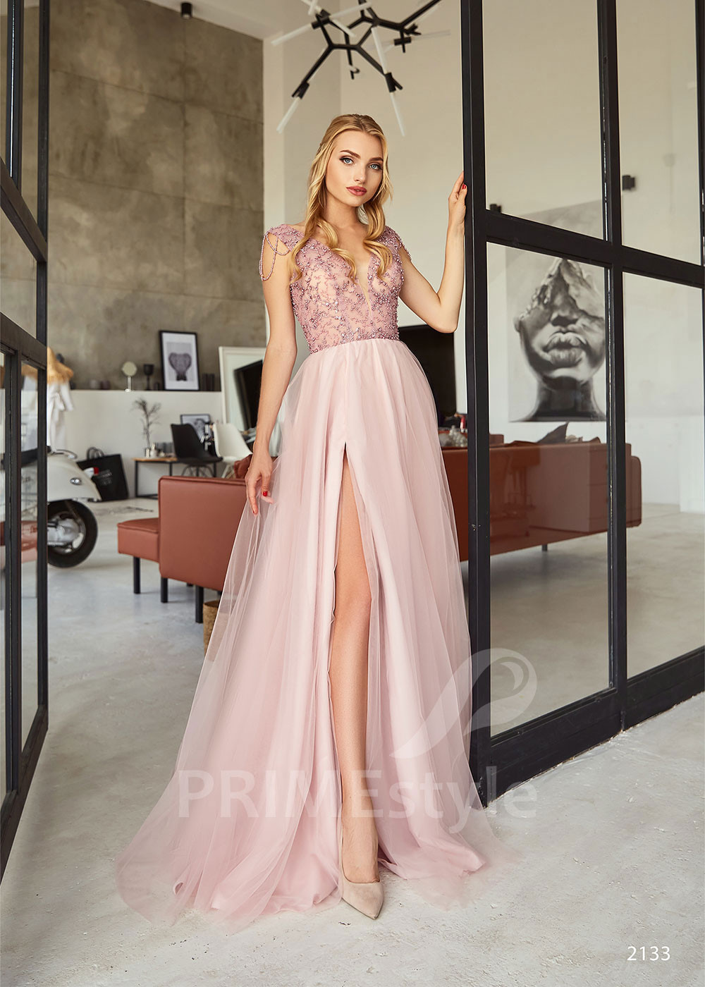 Čipkované šaty na ples RC2133