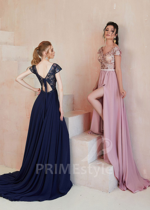 Dlhé šaty na stužkovú RS603