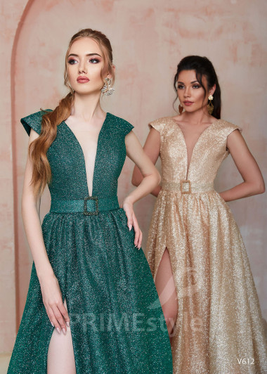 Trblietavé spoločenské šaty RS612 - primestyle.sk