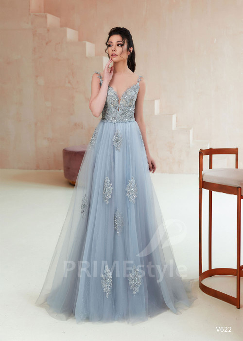 Jednoduché šaty na stužkovú RS622