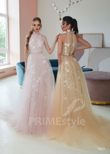 Kvetované šaty na ples RS623 - primestyle.sk