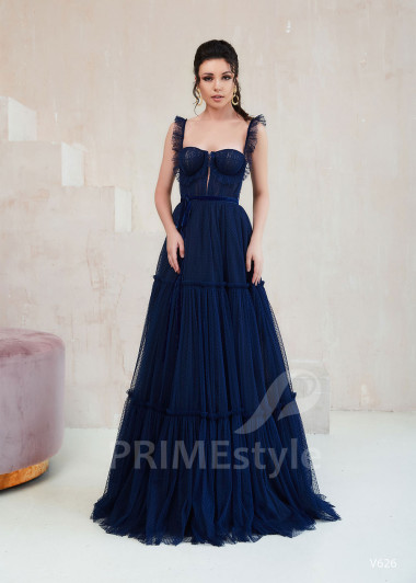 Tylové popolnočné šaty RS626