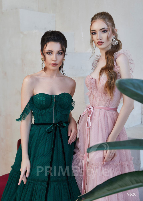 Tylové popolnočné šaty RS626