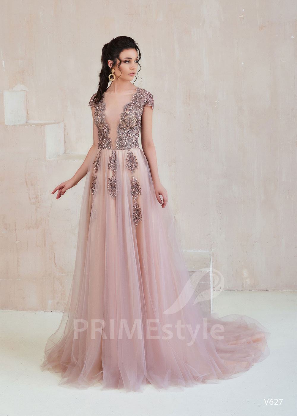 Čipkované šaty na ples RS627