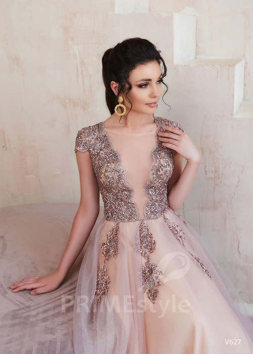 Čipkované šaty na ples RS627