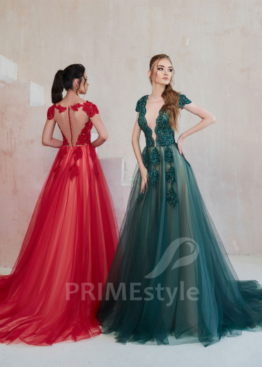 Čipkované šaty na ples RS627 - primestyle.sk