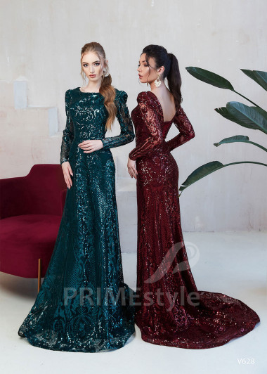 Trblietavé spoločenské šaty RS628