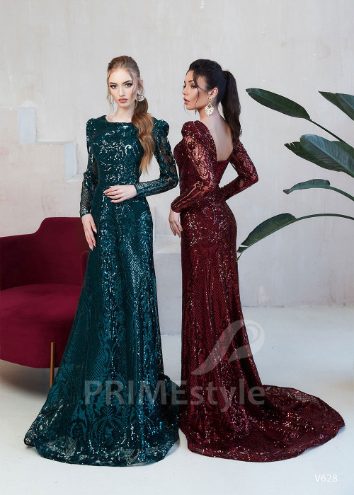 Trblietavé spoločenské šaty RS628