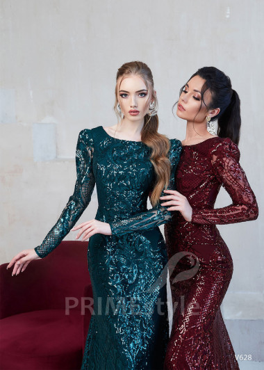 Trblietavé spoločenské šaty RS628 - primestyle.sk