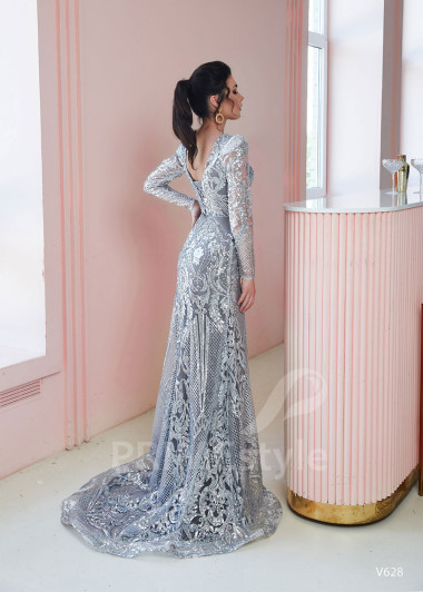 Trblietavé spoločenské šaty RS628 - primestyle.sk