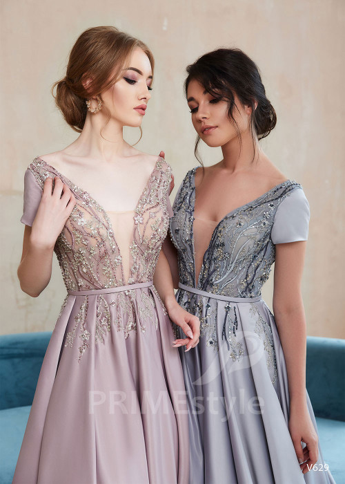 Elegantné šaty na stužkovú RS629