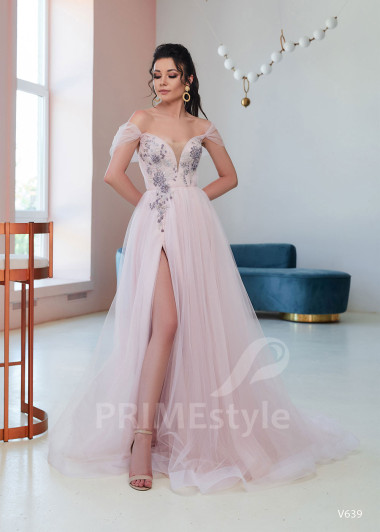 Tylové popolnočné šaty RS639