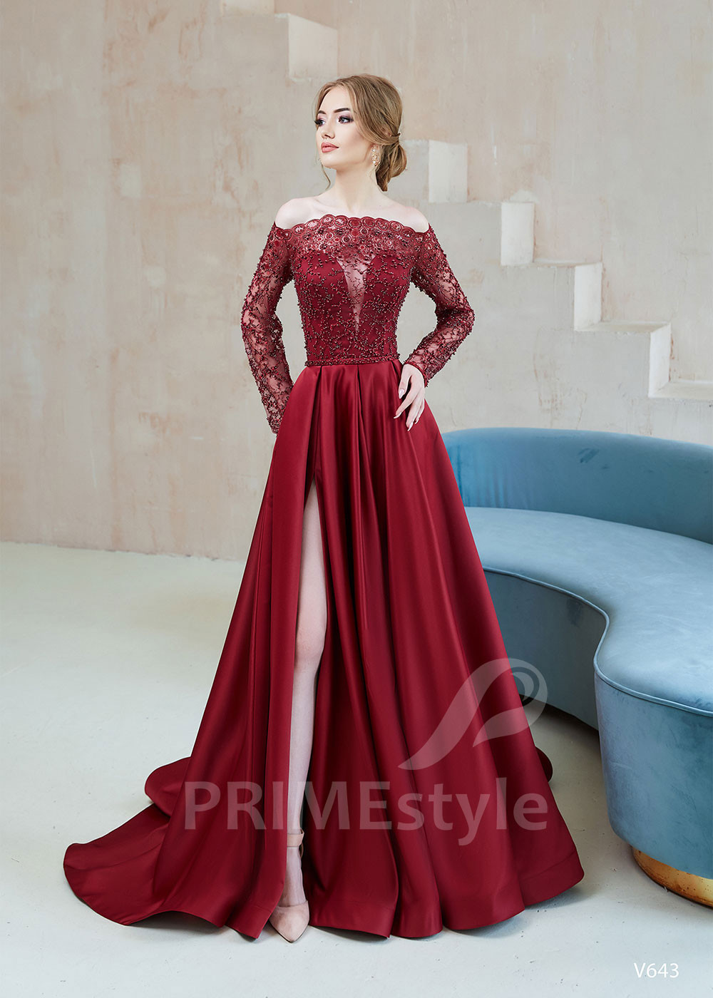 Luxusné spoločenské šaty RS643