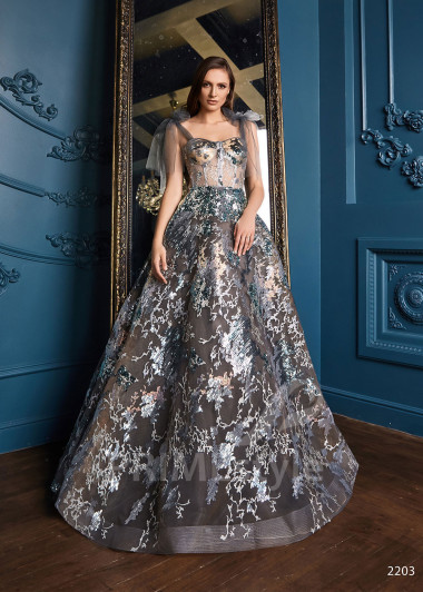 Trblietavé spoločenské šaty RC2203 - primestyle.sk