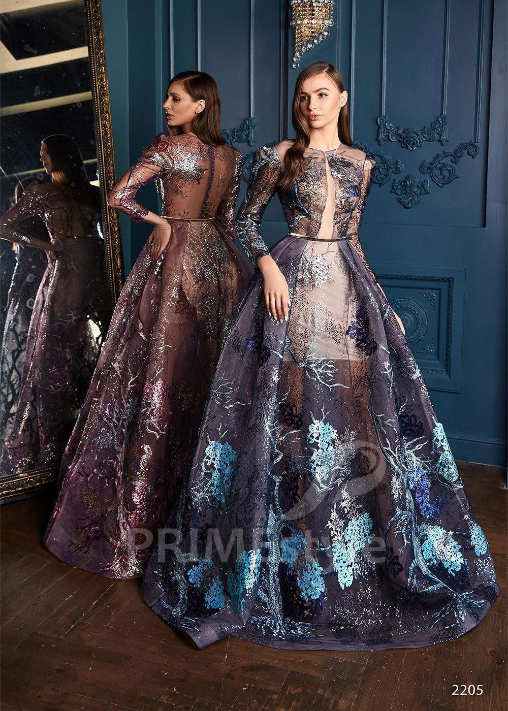 Extravagantné večerné šaty RC2205