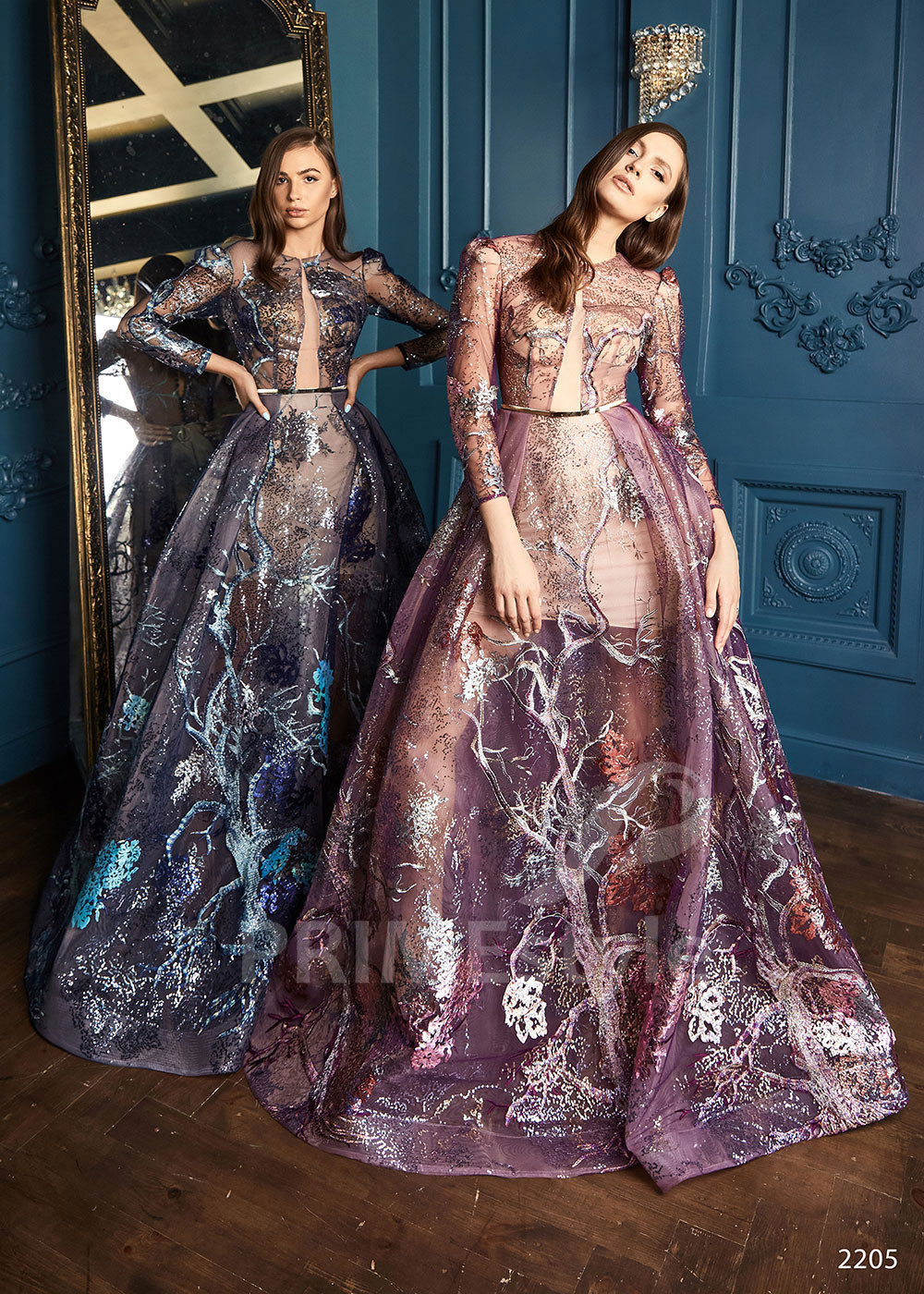 Extravagantné večerné šaty RC2205