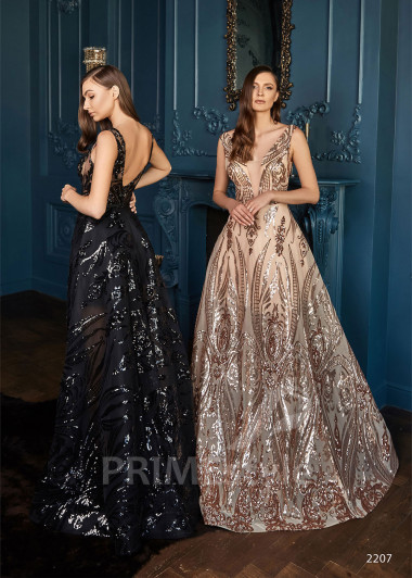 Trblietavé spoločenské šaty RC2207