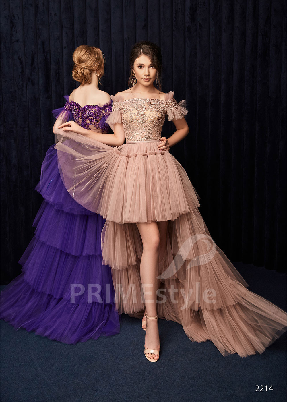 Asymetrické spoločenské šaty RC2214