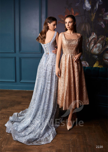 Trblietavé šaty na ples RC2220 - primestyle.sk