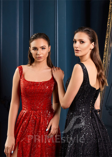 Trblietavé šaty na ples RC2220 - primestyle.sk