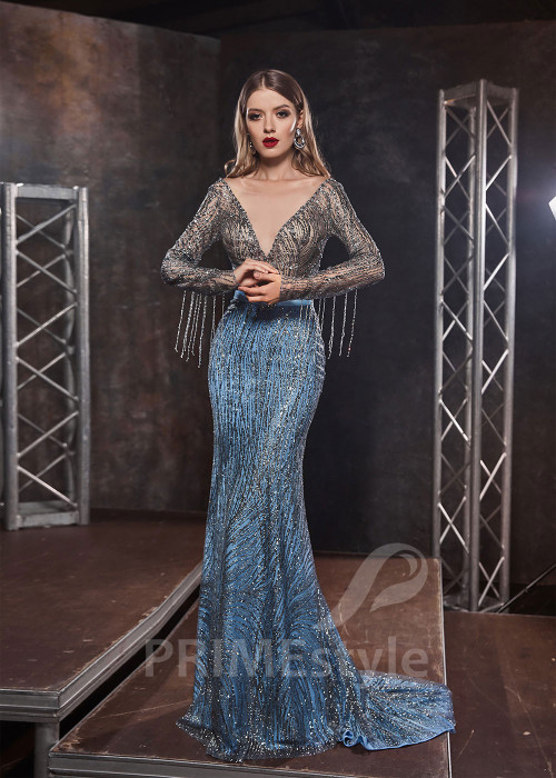 Trblietavé spoločenské šaty RS402