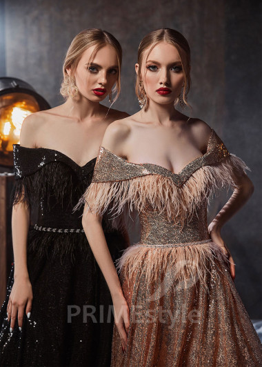 Trblietavé šaty na ples RS410 - primestyle.sk