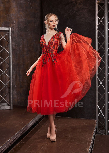 Tylové šaty na svadbu RS417