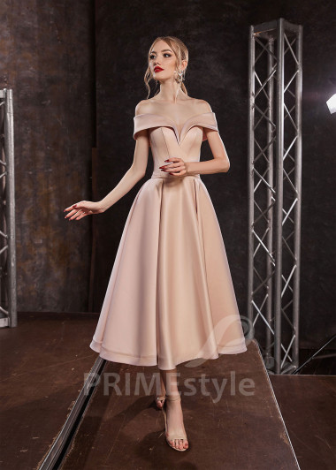 Saténové šaty pre družičky RS418