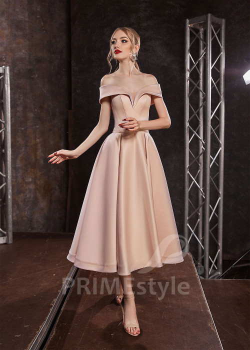 Saténové šaty pre družičky RS418