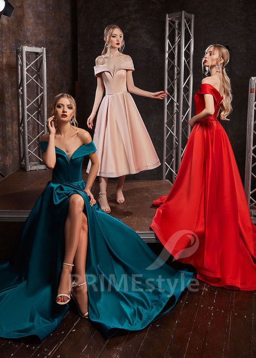 Saténové šaty pre družičky RS418