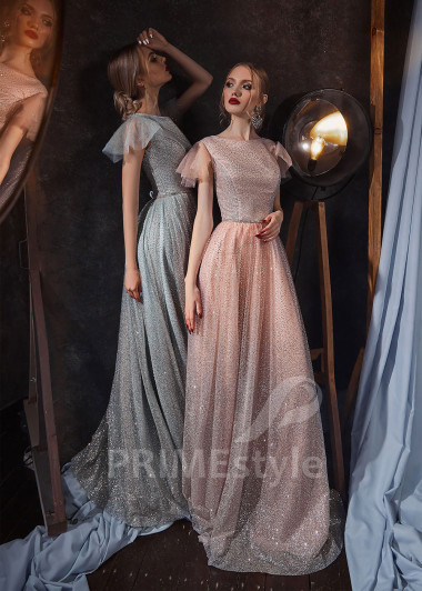 Trblietavé spoločenské šaty RS423