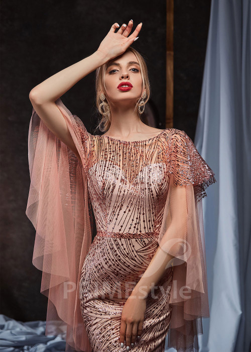 Trblietavé šaty na ples RS424