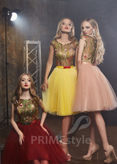 Tylové šaty pre družičky RS429 - primestyle.sk