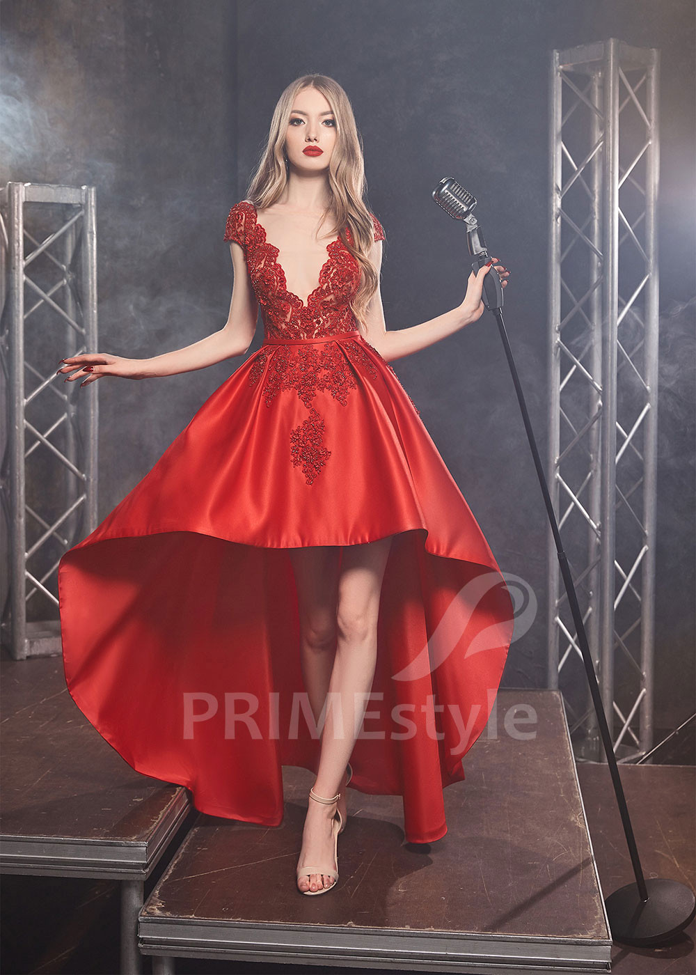 Asymetrické spoločenské šaty RS430