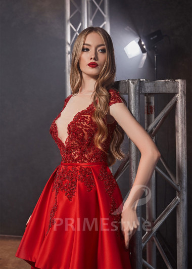 Asymetrické spoločenské šaty RS430 - primestyle.sk