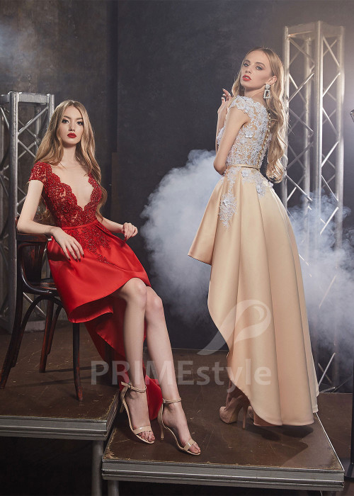 Asymetrické spoločenské šaty RS430