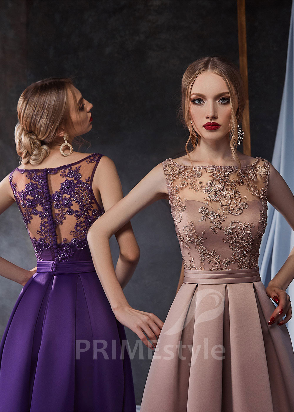 Elegantné šaty na stužkovú RS434