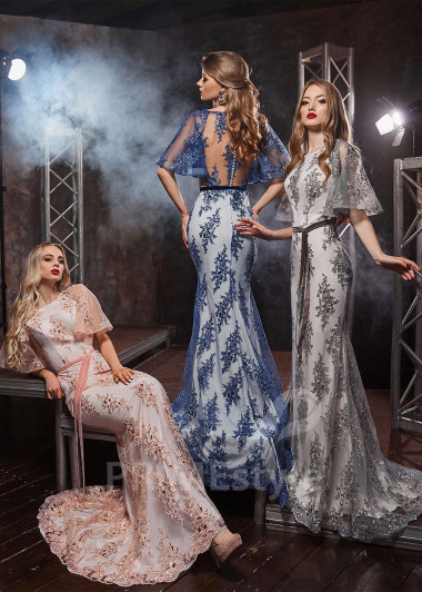 Kvetované šaty na ples RS440 - primestyle.sk