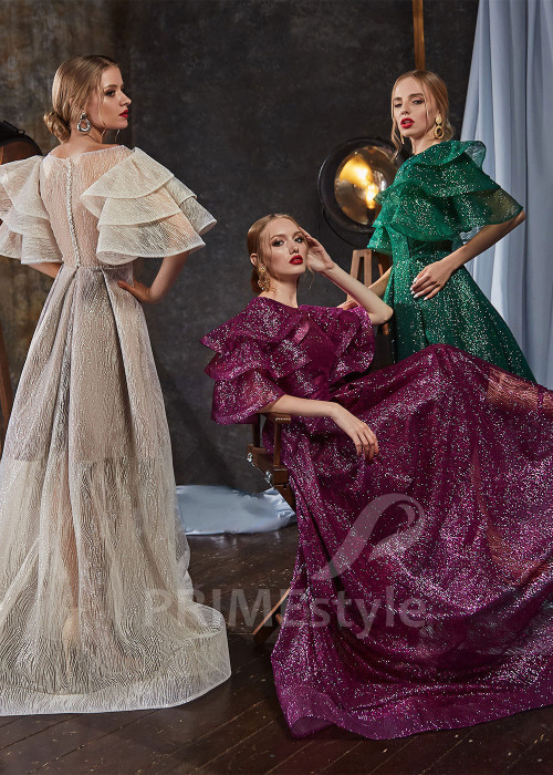 Trblietavé spoločenské šaty RS445