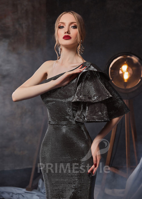 Asymetrické spoločenské šaty RS448